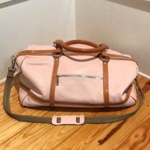 Marco Buggiani Pink Leather Duffle Bag